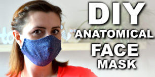 Face Mask sewing tutorial - with sewing face mask pattern. DIY face mask tutorial