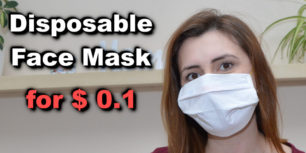 How to make a disposable face mask from a paper towel for only $ 0.1