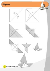 origami pigeon diagram preview