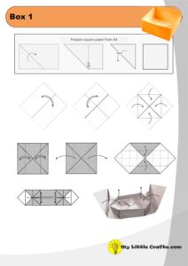 origami box diagram preview