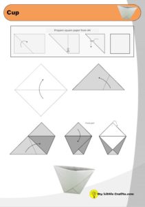 origami cup diagram preview