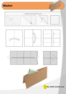 wallet origami diagram preview