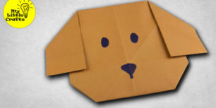 Paper envelope dog | Origami dog envelope | gift card