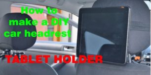 How to make a DIY car headrest tablet holder