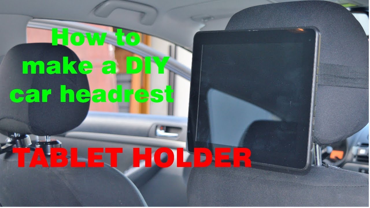 How to make a DIY car headrest tablet holder - My Little Crafts