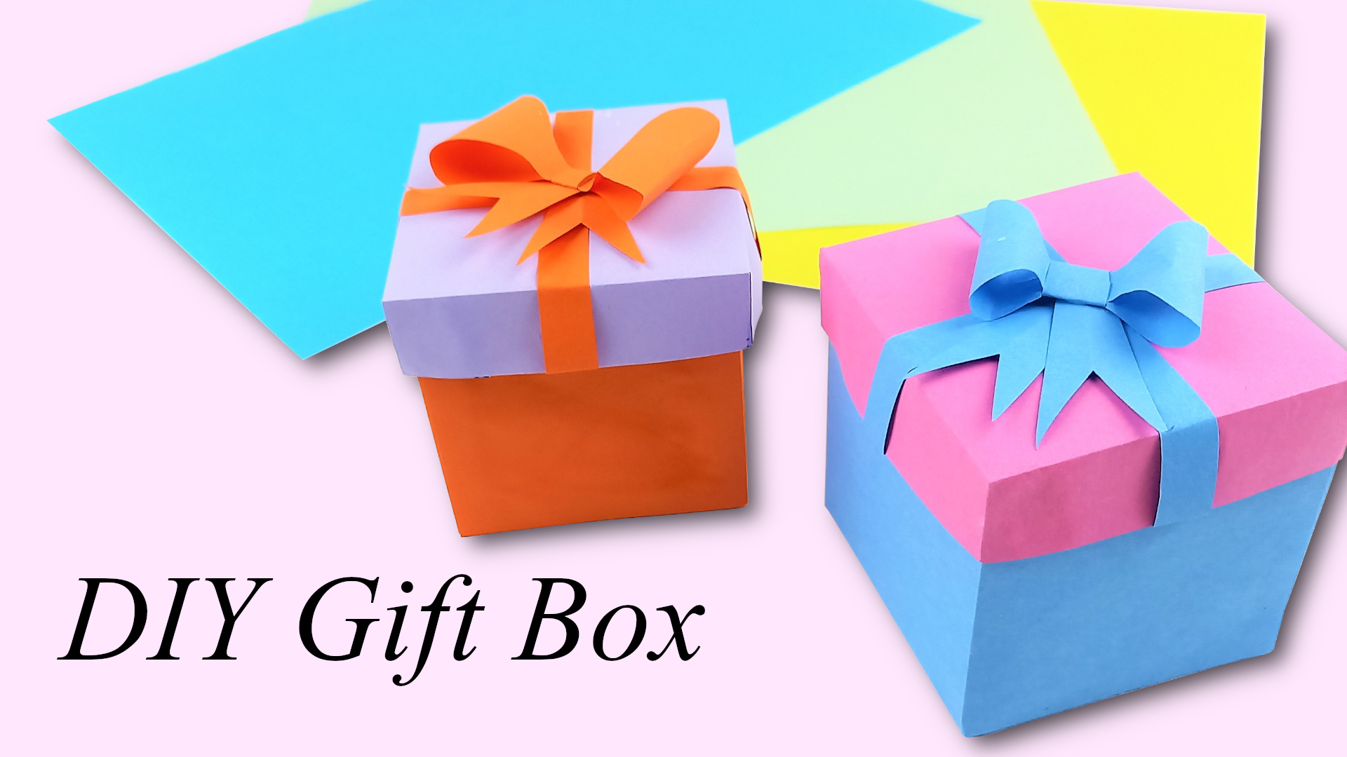 How to make a paper gift box | DIY gift box - My Little Crafts