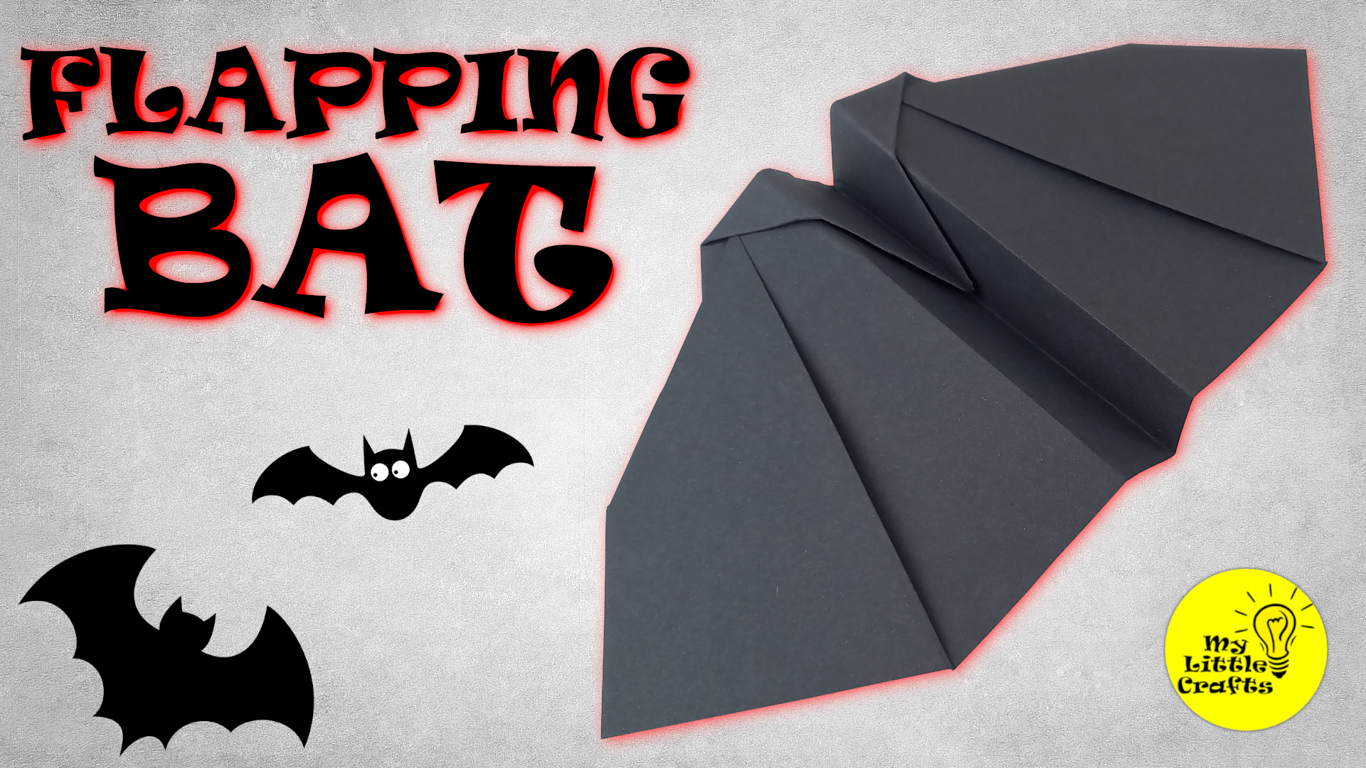 Origami Flapping Bat | How to make flying bird with Flapping Wings