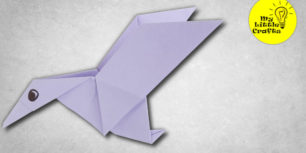 Origami flying duck