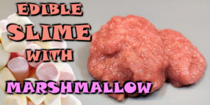 Edible slime with Marshmallow and Psyllium husks
